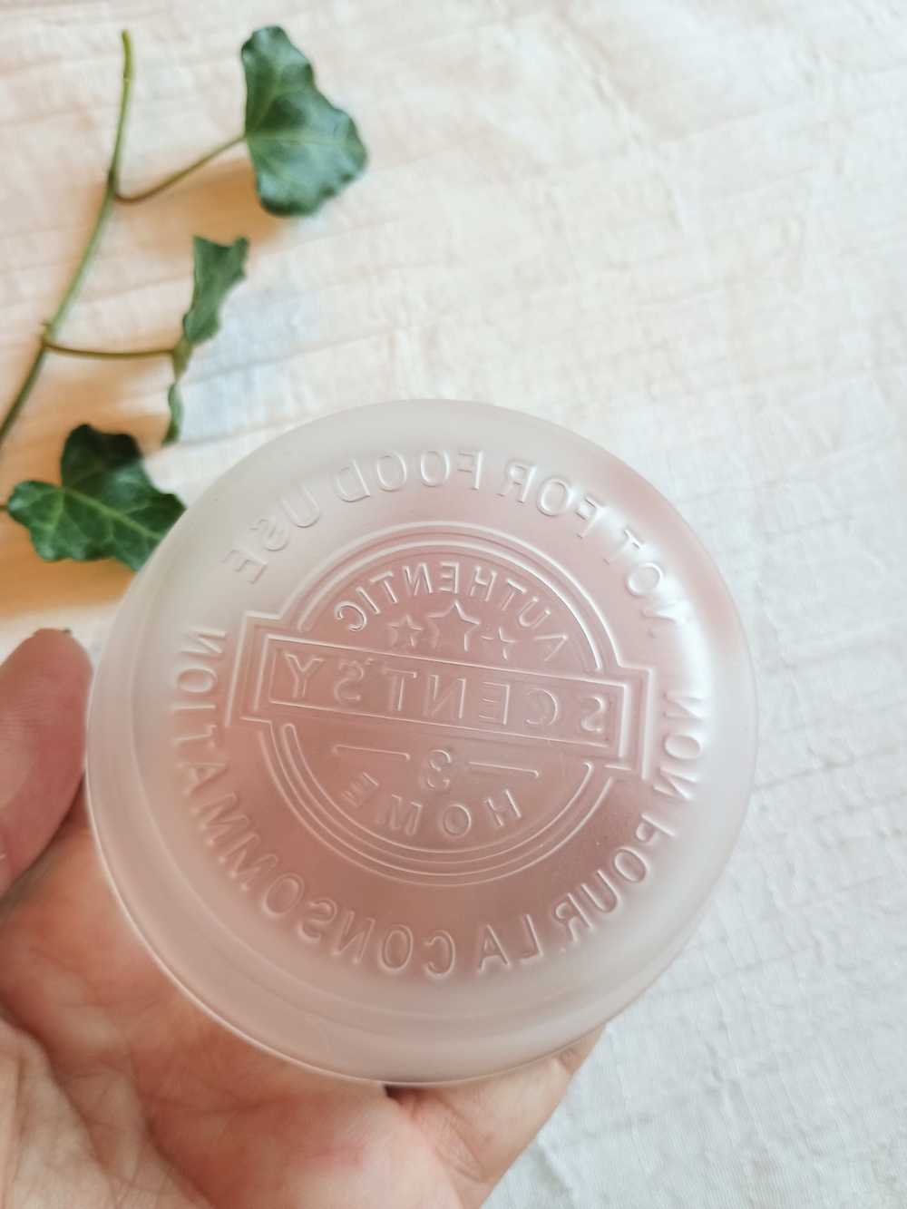 🤍 SCENTSY 🤍 Frosted Glass Replacement Wax Warming Tray, Cottage Core
